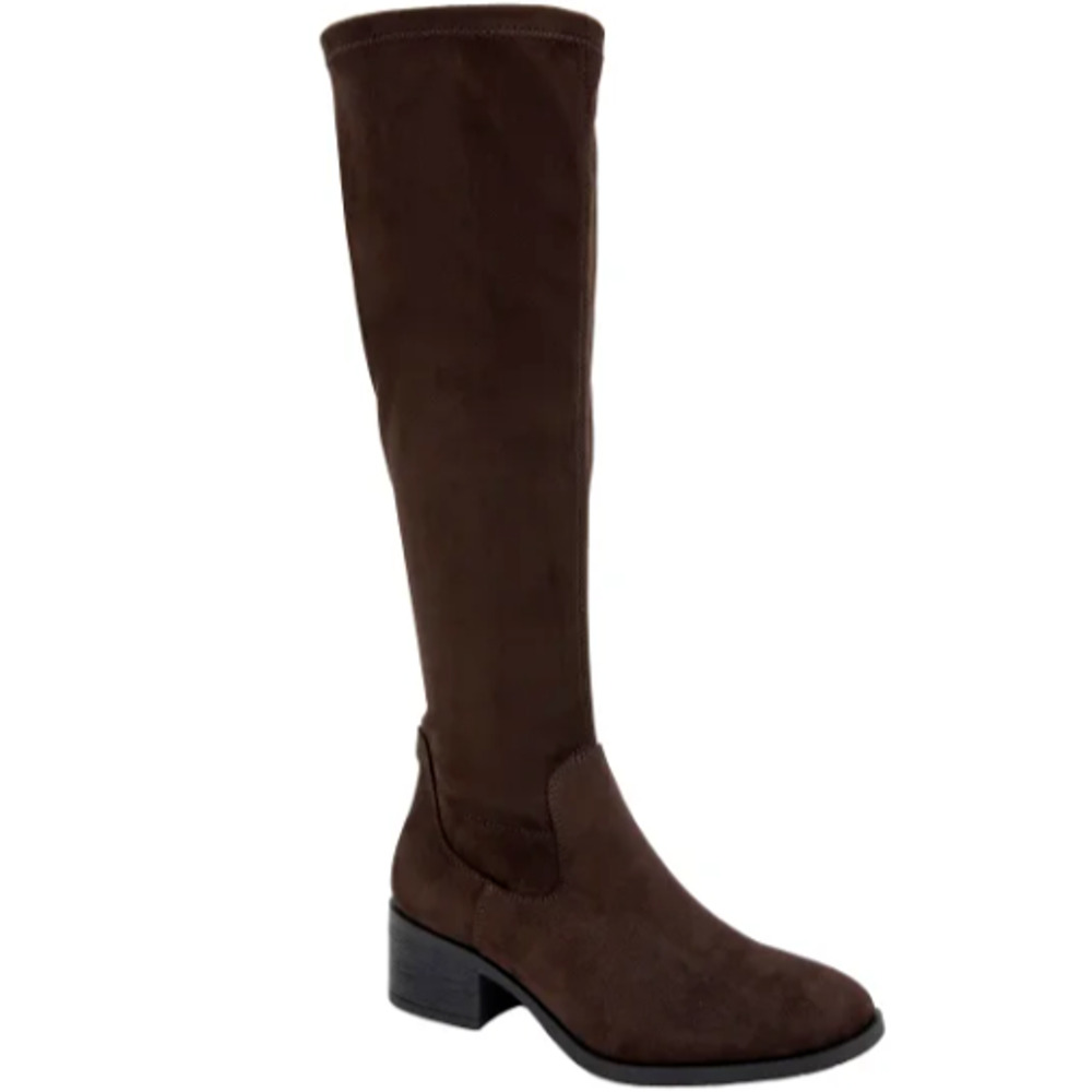 Kenneth Cole Women's Stanford Stretch Tall Boots Brown Size 8.5